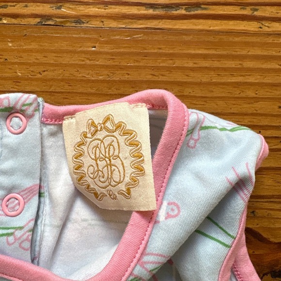 The Beaufort Bonnet Company Bubble Romper Kids Blue Horse Print SIZE 3T - Picture 3 of 6